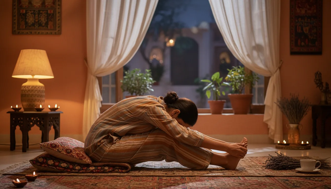 Yoga for Better Sleep: A Gentle Bedtime Routine for Indian Homes