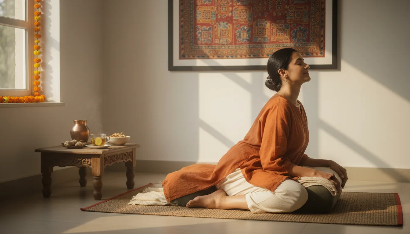 Yoga for Digestion: Simple Home Practices After Indian Meals